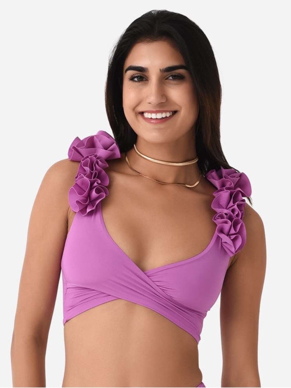 MAYGEL CORONEL Women's Ceres Bikini Top- Wear 2 Ways in Purple One Size